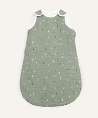Ehrenkind Musselin Babyschlafsack Jade Tropfen.