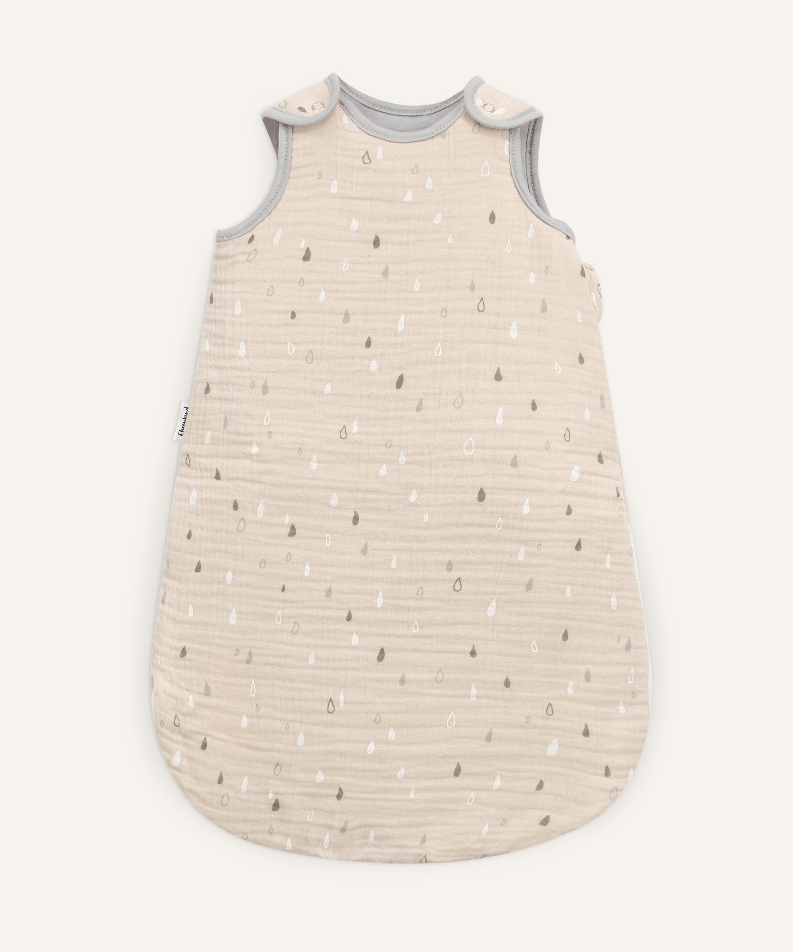Ehrenkind Musselin Babyschlafsack Natur Tropfen.