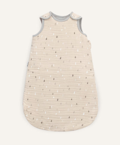 Ehrenkind Musselin Babyschlafsack Natur Tropfen.