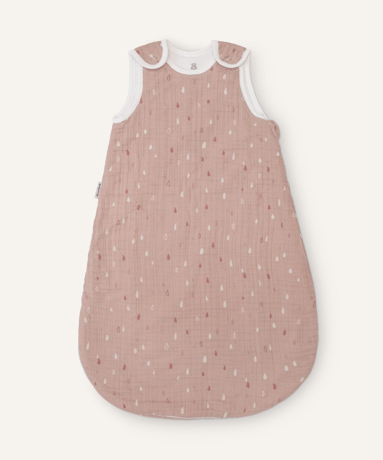 Ehrenkind Musselin Sommerschlafsack Rose Tropfen.