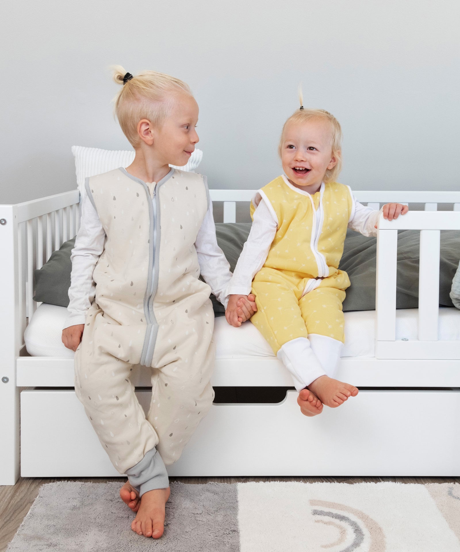 Schlafsack mit Beinen.