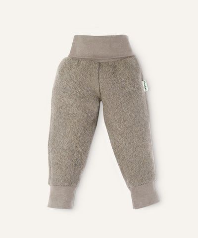 Ehrenkind Walkhose mit Bündchen beige.