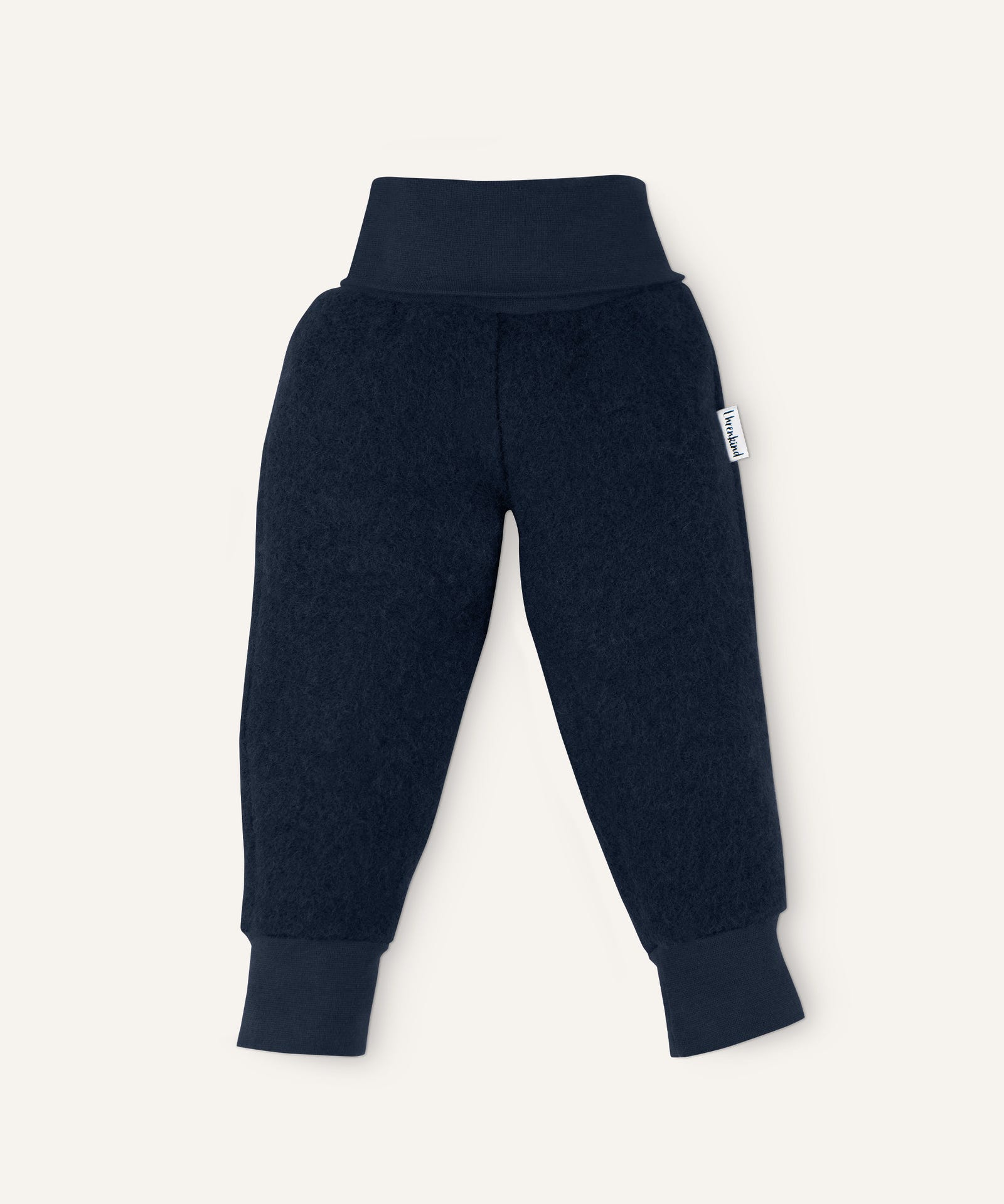 Ehrenkind Walkhose mit Bündchen dunkelblau.