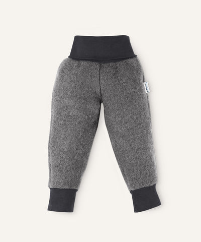 Ehrenkind Walkhose mit Bündchen grau.