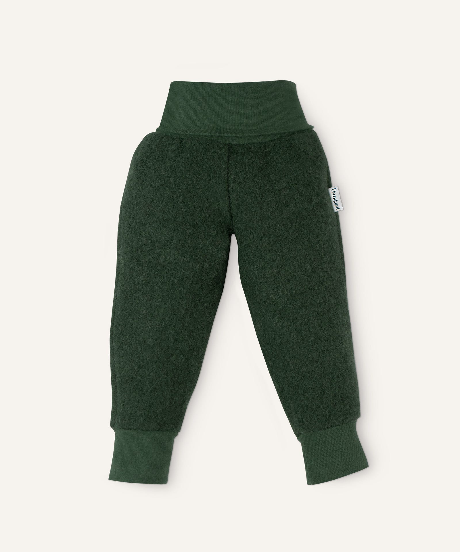 Ehrenkind Walkhose mit Bündchen waldgrün.