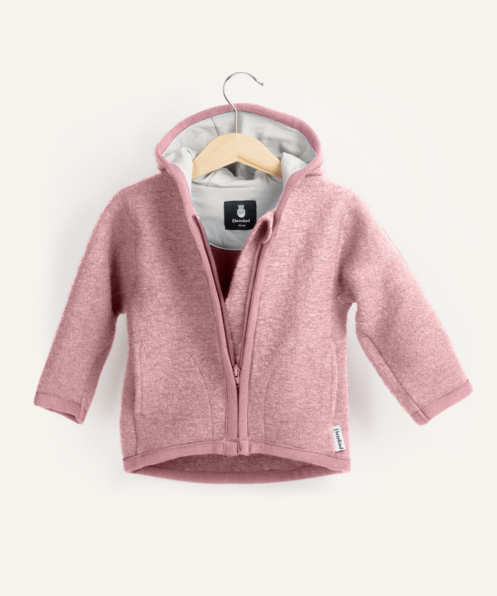 Ehrenkind Walkjacke altrosa.