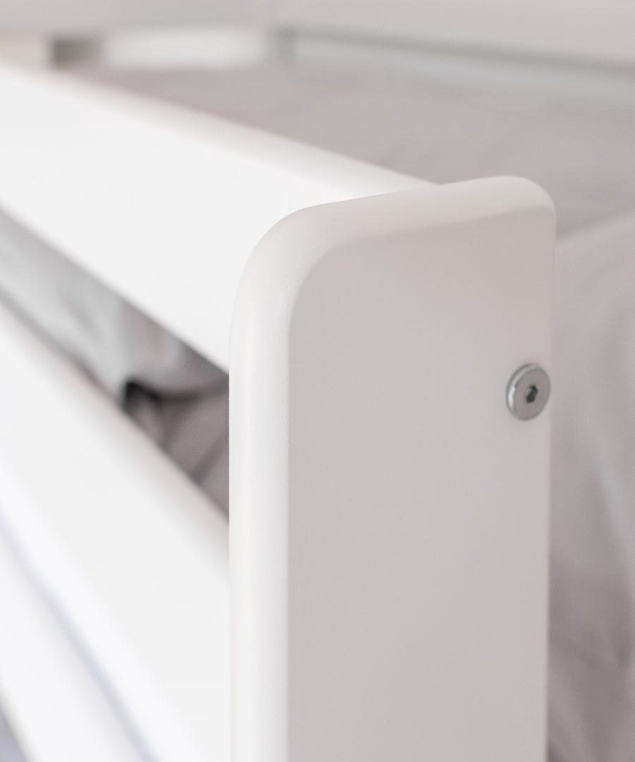 Detailaufnahme des Buchenholzes.