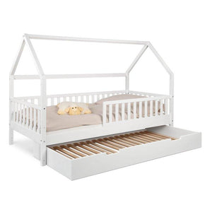 Hausbett mit Bettkasten