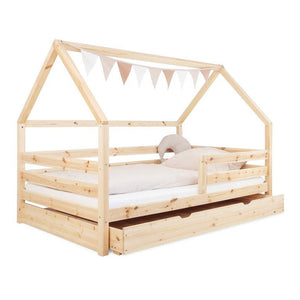 Hausbett mit Bettkasten