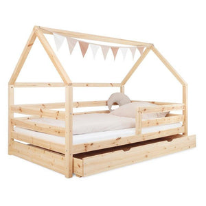 Hausbett mit Bettkasten