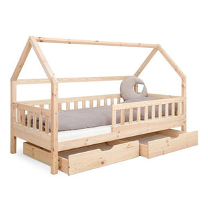 Hausbett mit 2 Schubladen