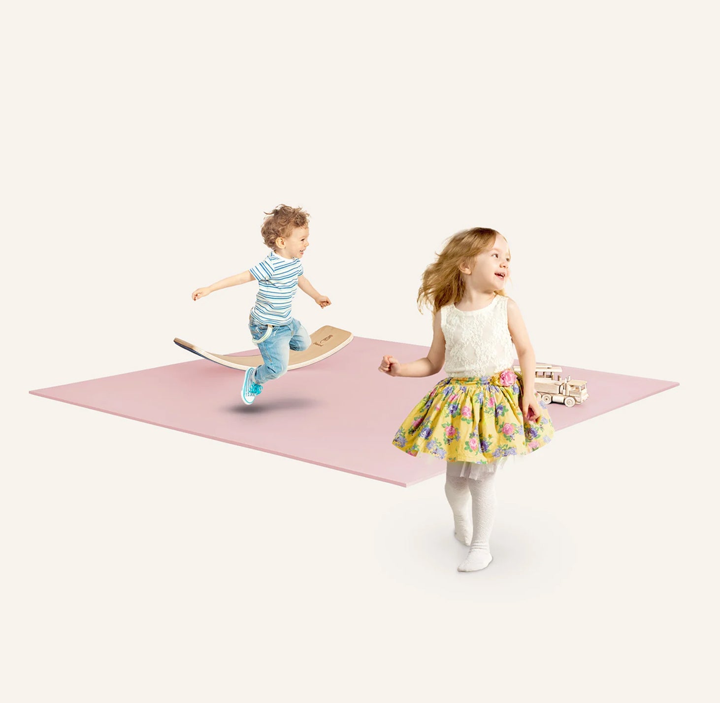 Krabbelmatte PRO - Rosé / 160 × 160