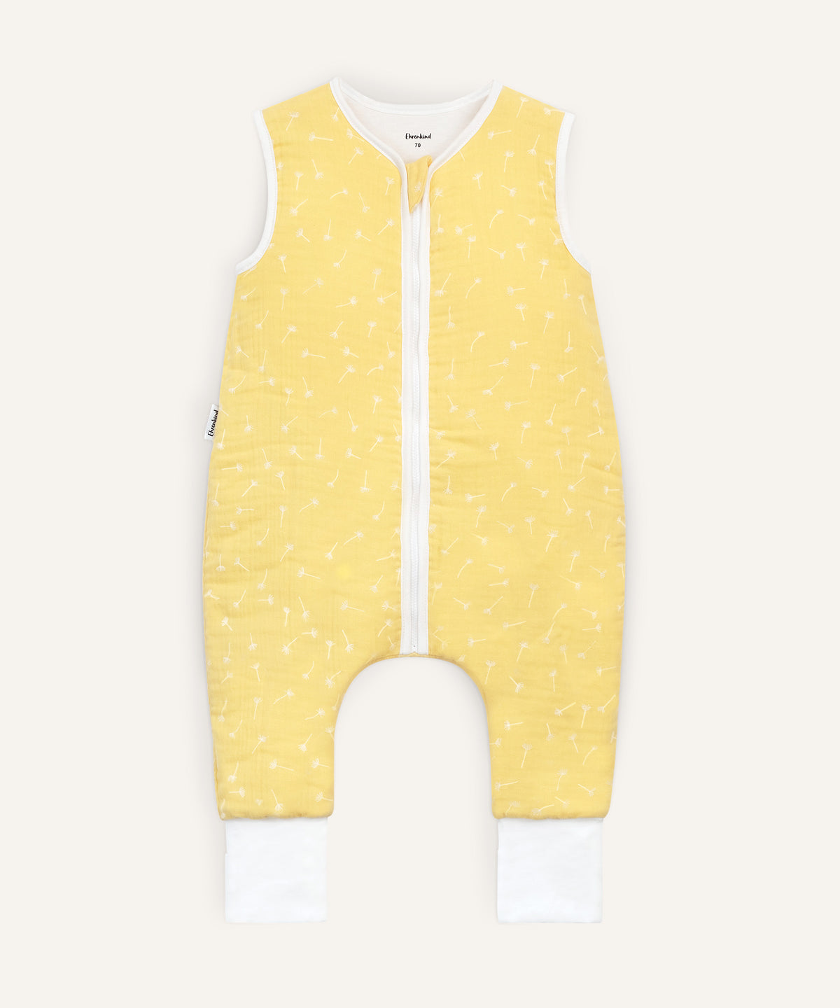 Schlafsack Beine Musselin 2.5 TOG Vanille Pusteblume.