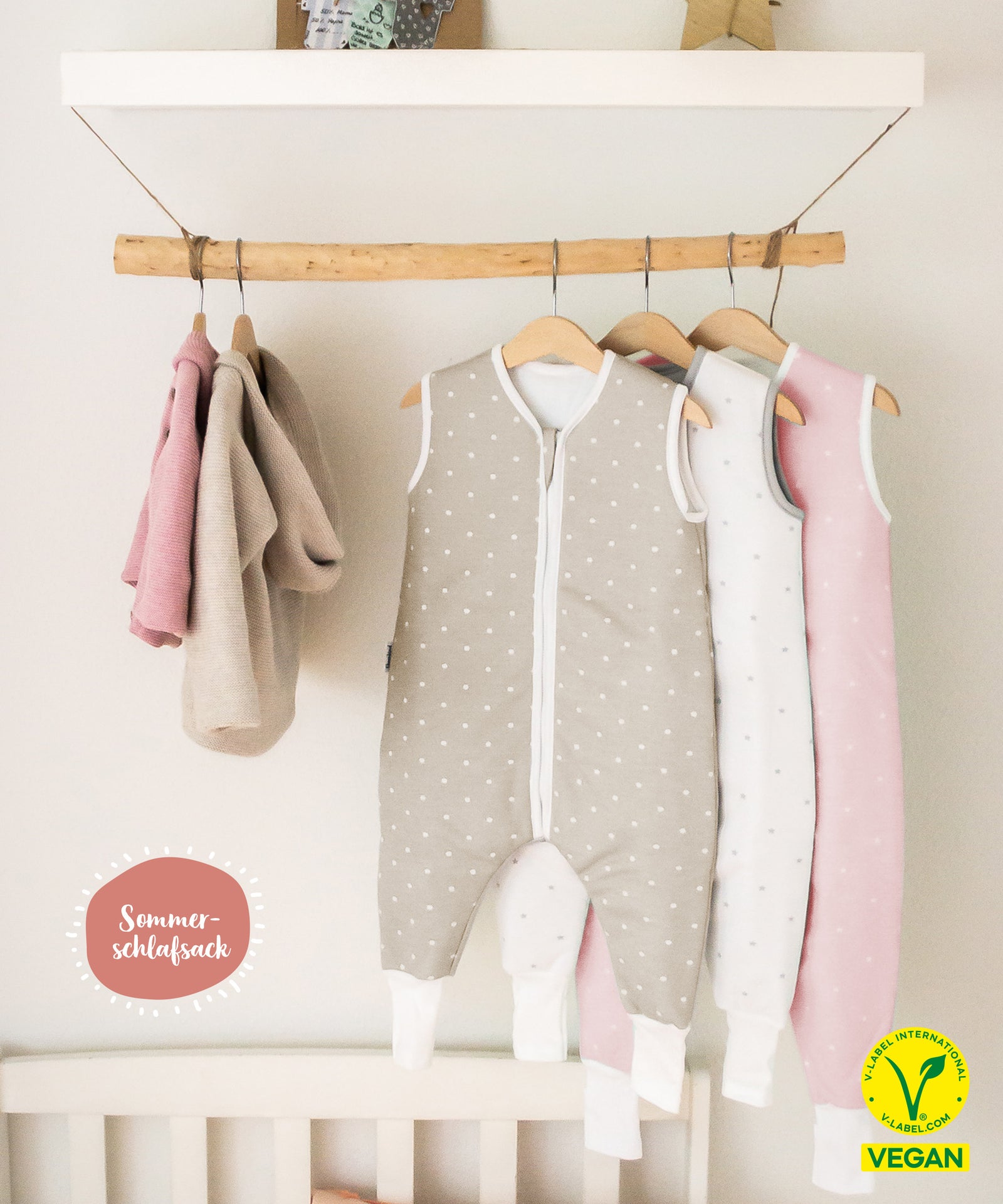 Sommerschlafsack mit Beinen.