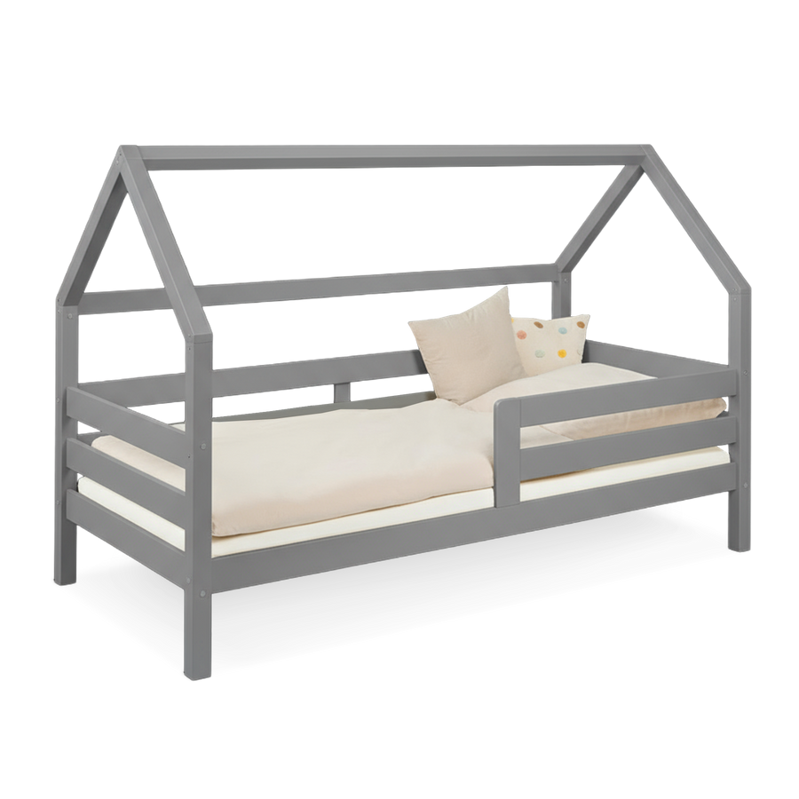 Hausbett Sona  |  Kiefer Grau  |  120 × 200 cm