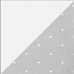 Weiß/Grau gepunktet
