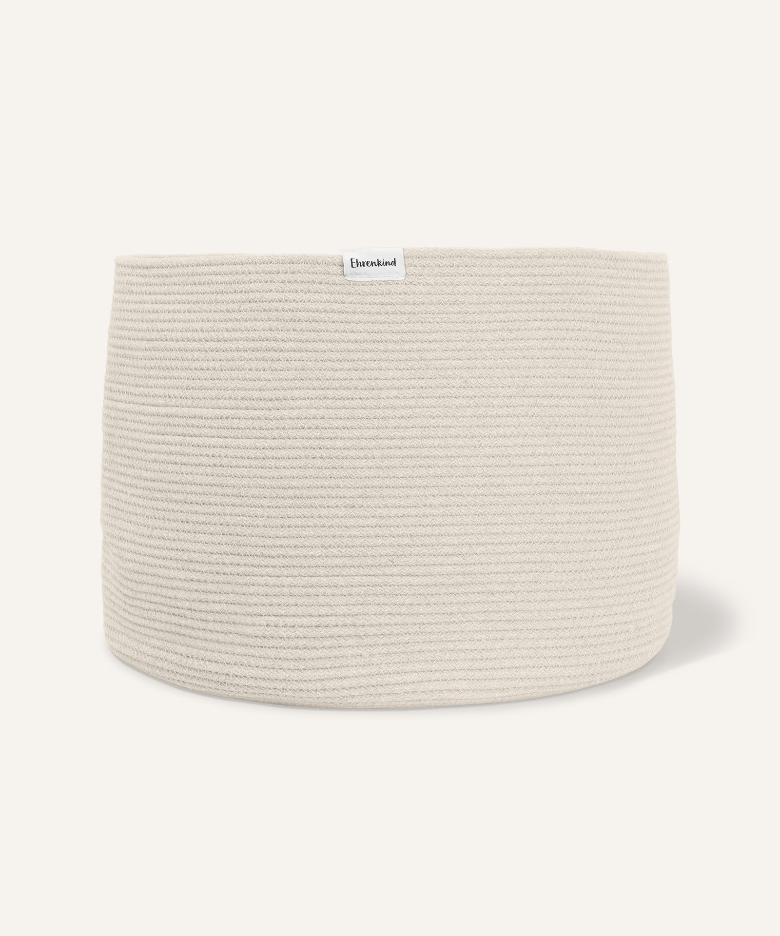 Aufbewahrungskorb rund groß in Natur.