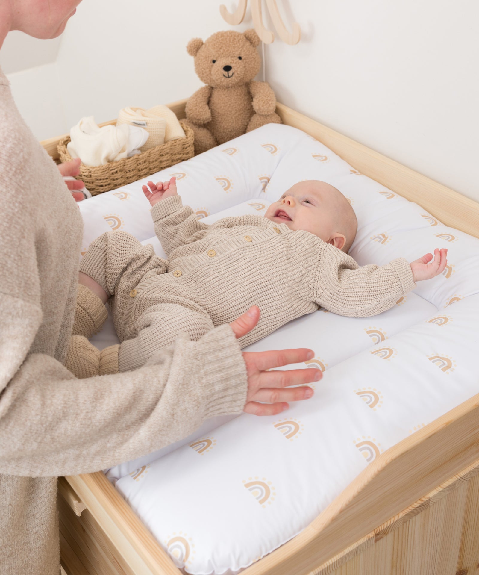 Weich gepolsterte Wickelauflage 72 × 85 cm für komfortables Wickeln