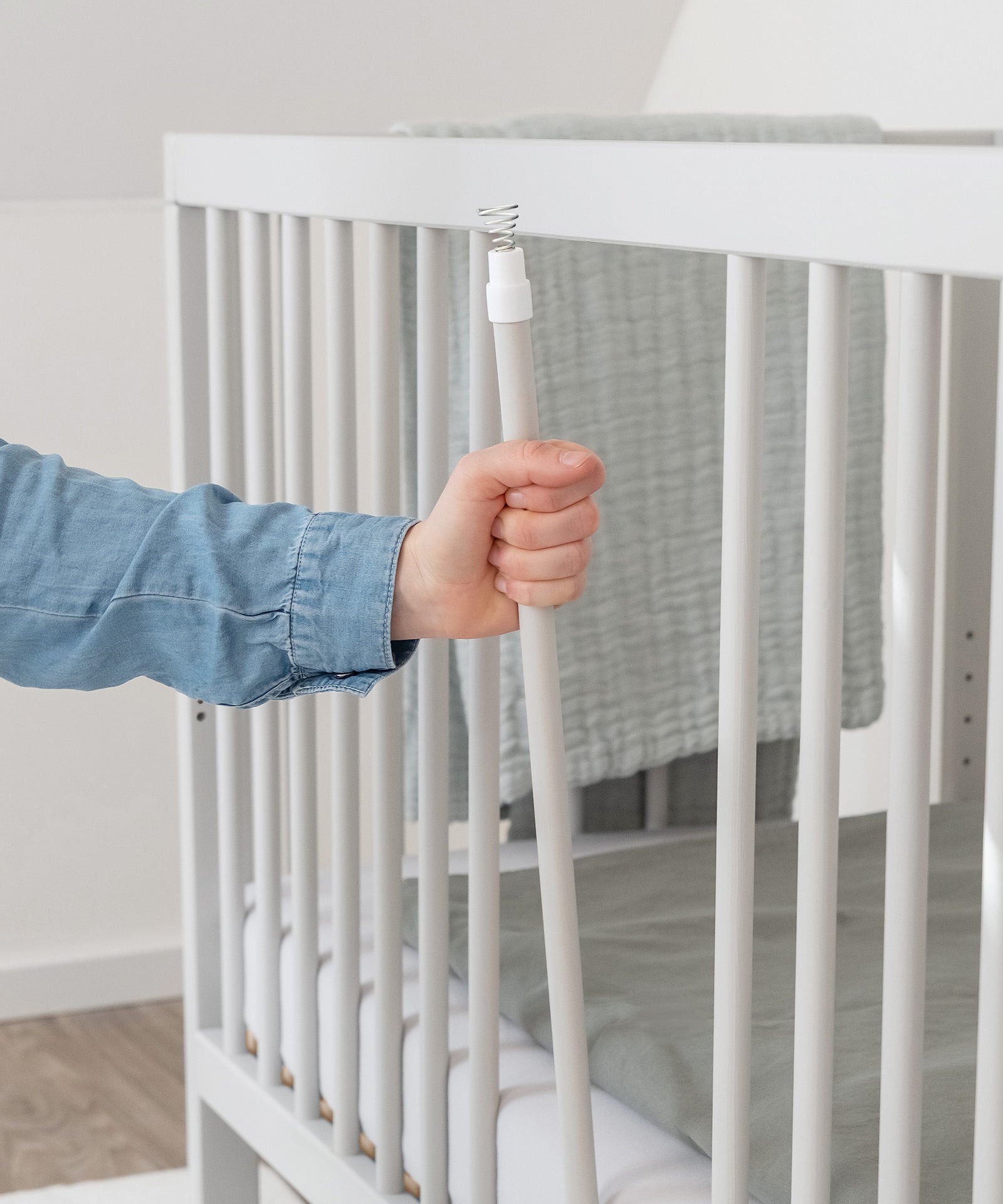 Herausnehmbare Stangen*Drei abnehmbare Stangen garantieren ein einfaches 
Ein- und Aussteigen.| Die Stangen von dem Babybett können flexibel rausgenommen werden.