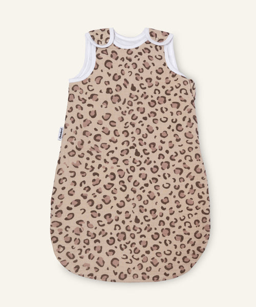 Musselin Babyschlafsack ganzjährig Natur Leo.