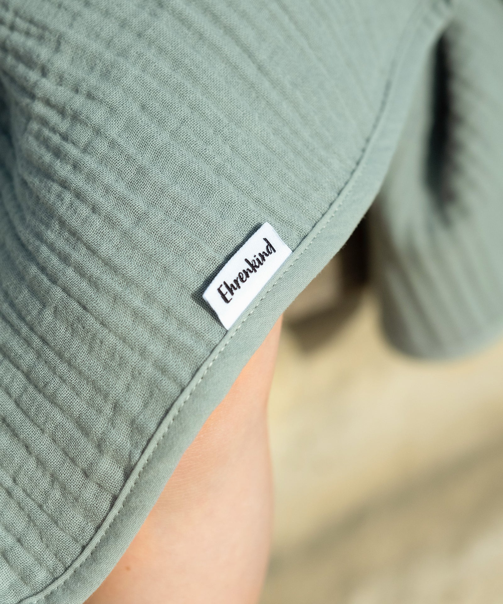 Nahansicht Badeponcho Musselin.