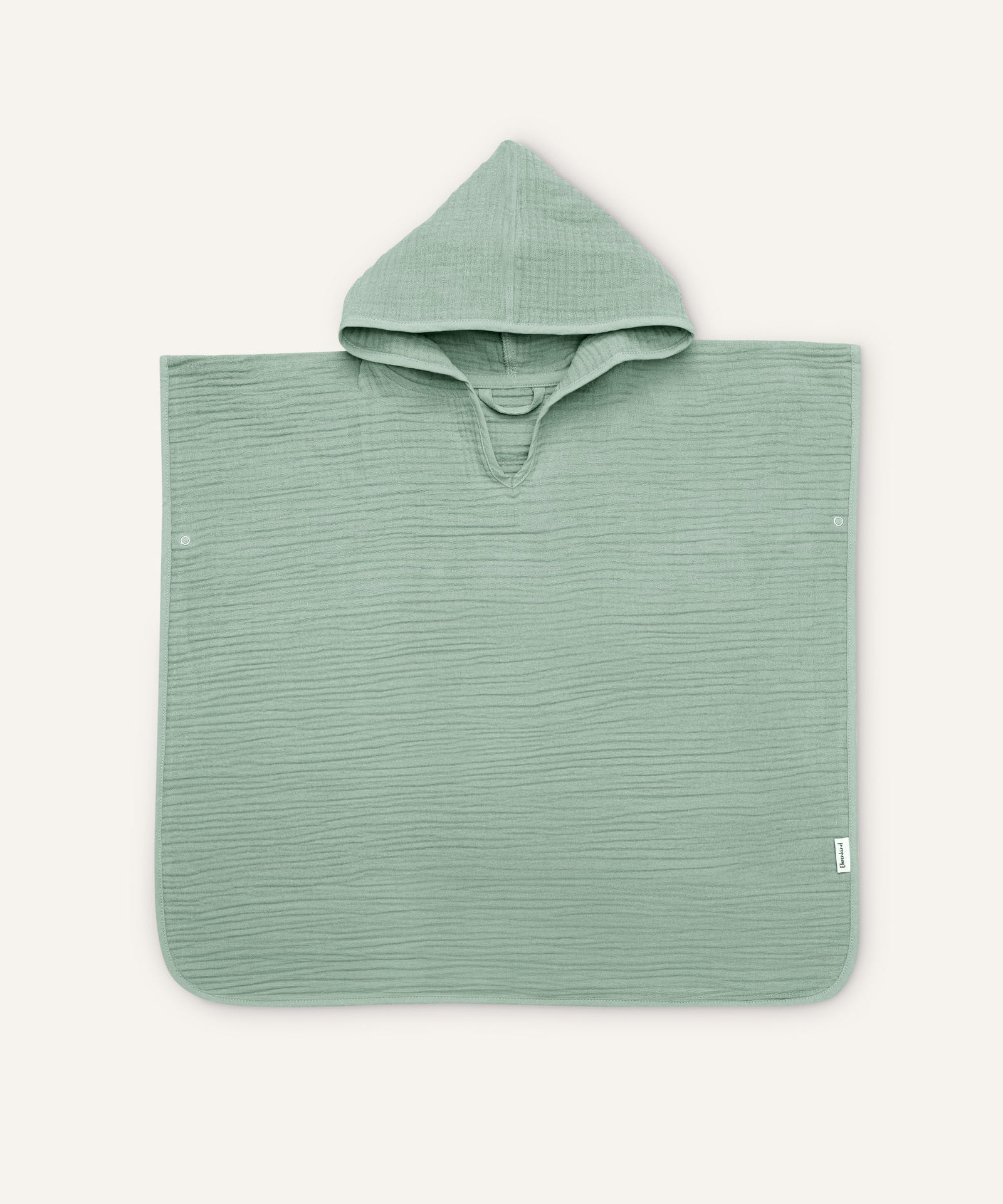 Badeponcho Musselin Jade.