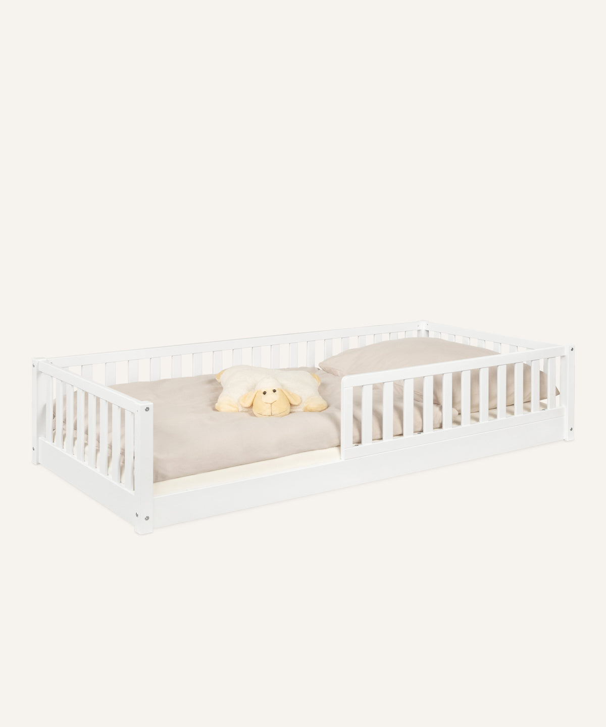 Bodenbett Livo | Buche Weiß