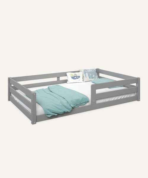 Ehrenkind Bodenbett Sona Grau 120x200 cm.