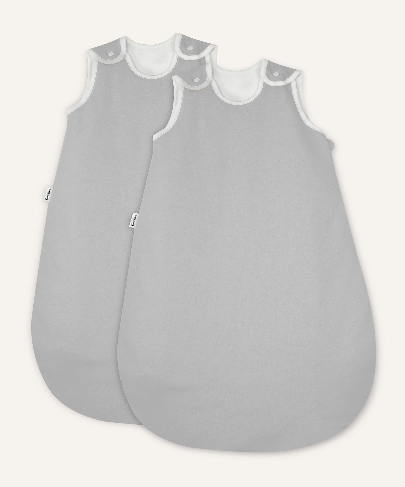2er Bundle Ehrenkind Baby-ganzjahresschlafsack rund in Hellgrau.