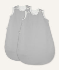 2er Bundle Ehrenkind Baby-ganzjahresschlafsack rund in Hellgrau.
