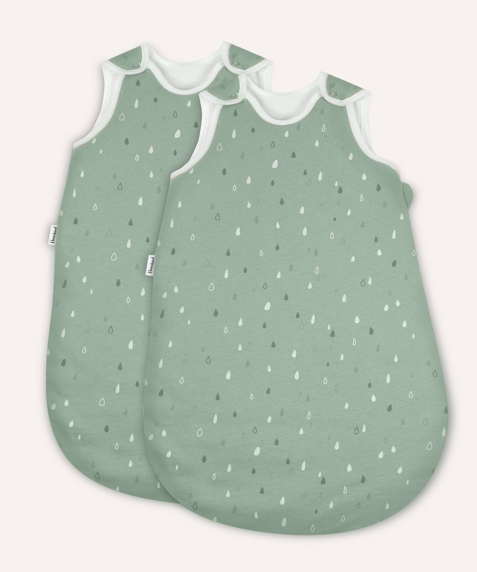 2er Bundle Ehrenkind Baby-ganzjahresschlafsack rund Jade Tropfen.