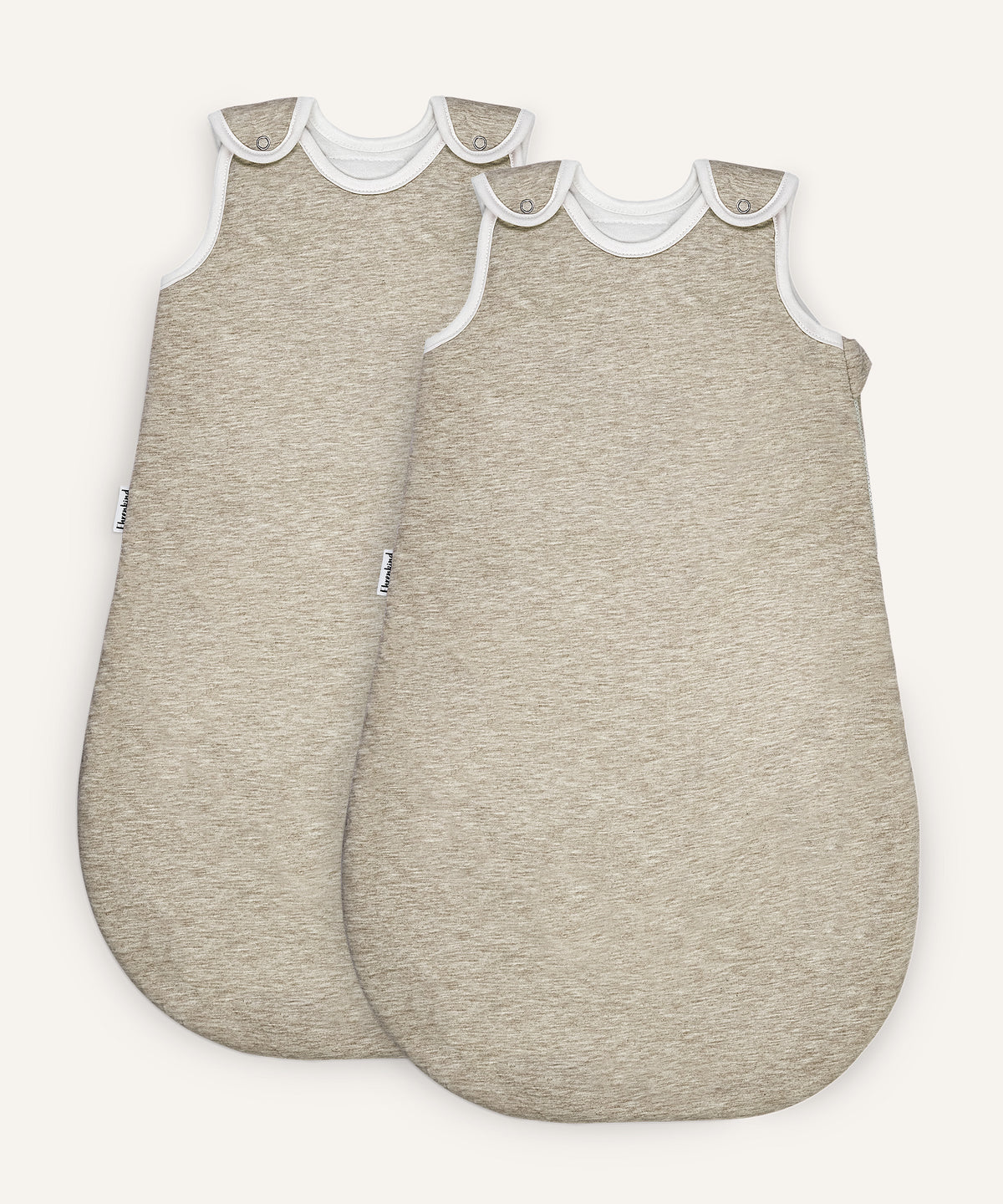 2er Bundle Ehrenkind Babyschlafsack rund mit Wollfüllung in Beige.