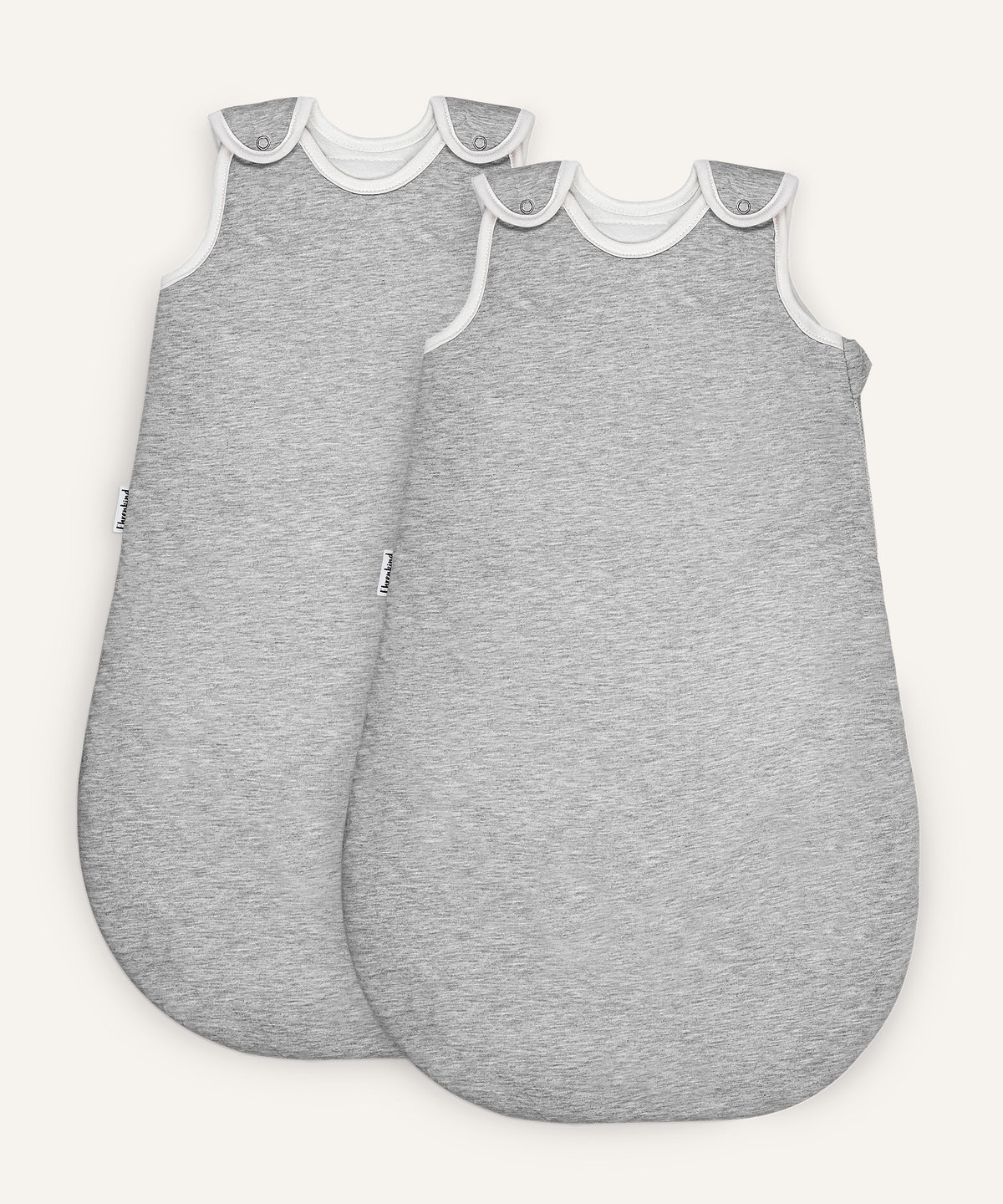2er Bundle Ehrenkind Babyschlafsack rund mit Wollfüllung in Grau.