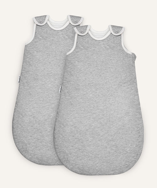 2er Bundle Ehrenkind Babyschlafsack rund mit Wollfüllung in Grau.