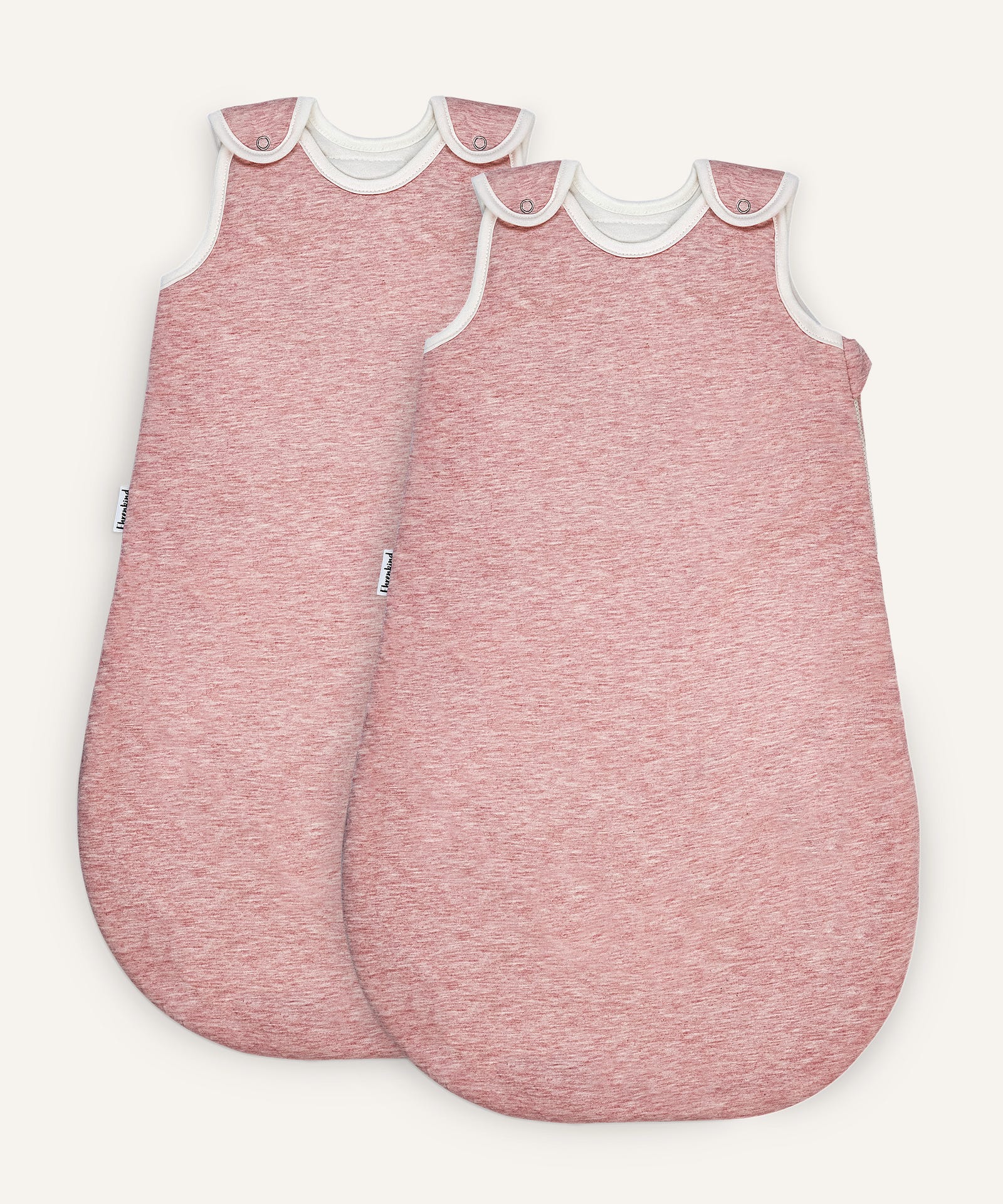 2er Bundle Ehrenkind Babyschlafsack rund mit Wollfüllung in Rosa.