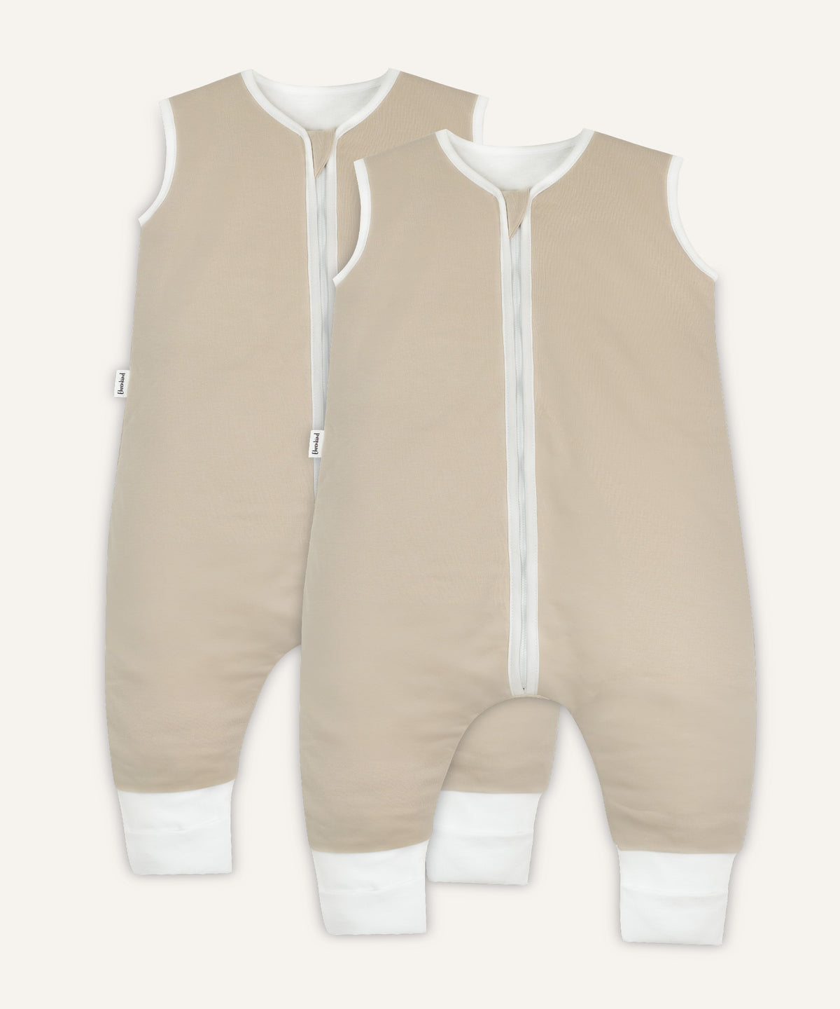 2er Bundle Ehrenkind Ganzjahresschlafsack mit Beinen in Beige.