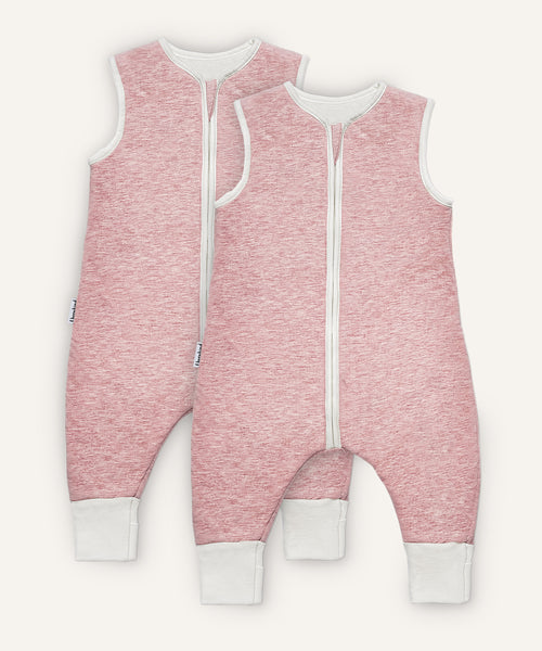 2er Bundle Ehrenkind Schlafsack mit Beinen und Wollfüllung in Rosa.