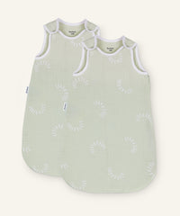 Ehrenkind Schlafsack Bundle 0.5 TOG Rund Salbei Gemustert