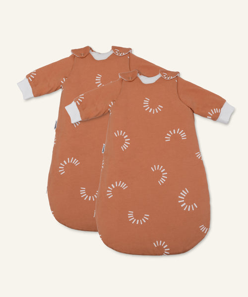 Bundle Ehrenkind Winter-Schlafsack 3.5 TOG Zimt Gemustert.