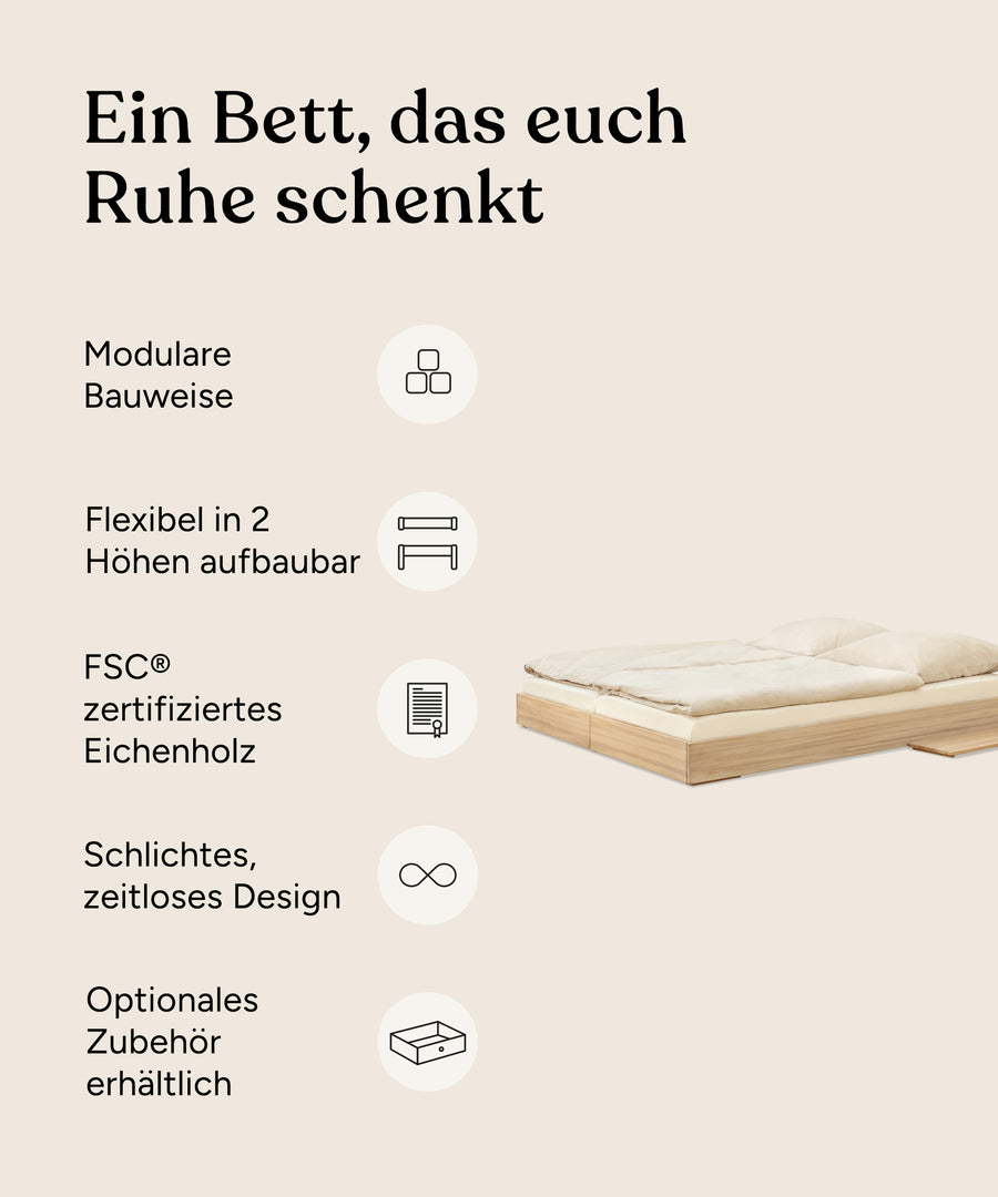 Ehrenkind Doppelbett Plano Eiche 180x200 Vorteile.