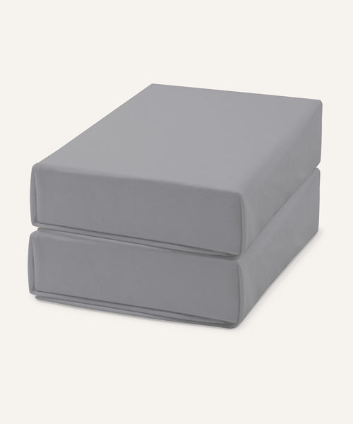 Ehrenkind 2er-Pack Spannbettlaken Dunkelgrau.