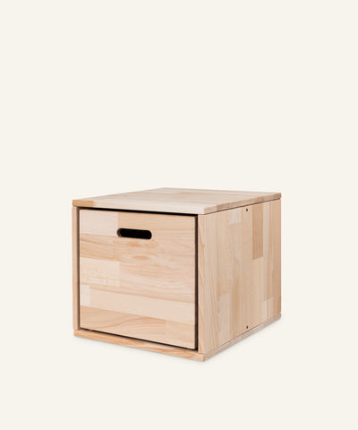 Ehrenkind Aufbewahrungssystem Buche Natur klein 1 Fach mit Box.