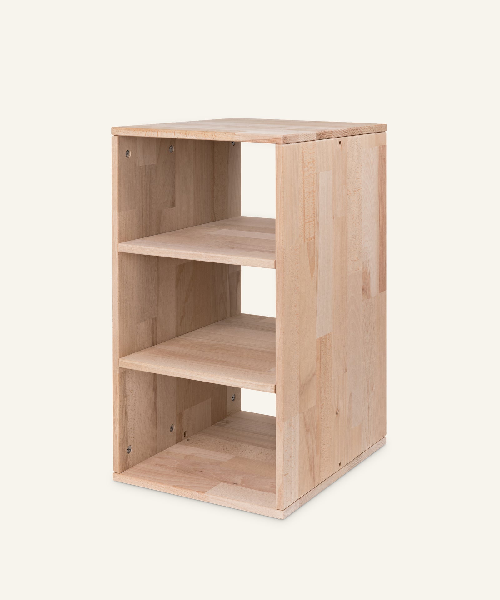 Ehrenkind Aufbewahrungssystem Buche Natur groß 3 Fächer ohne Boxen.