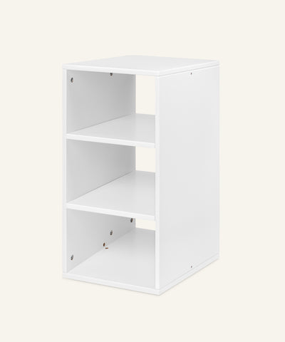 Ehrenkind Aufbewahrungssystem Buche Weiß groß 3 Fächer ohne Boxen.