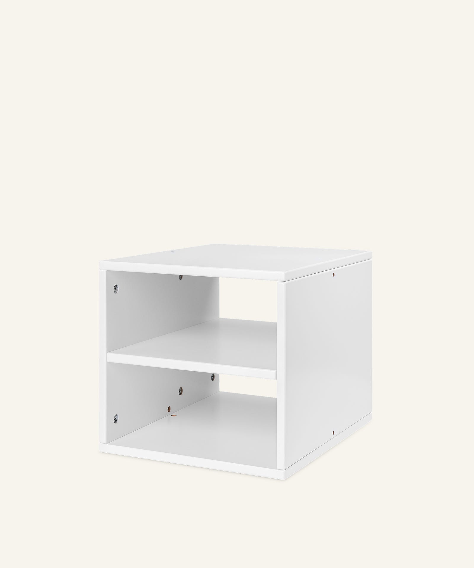 Ehrenkind Aufbewahrungssystem Buche Weiß klein 2 Fächer ohne Boxen.