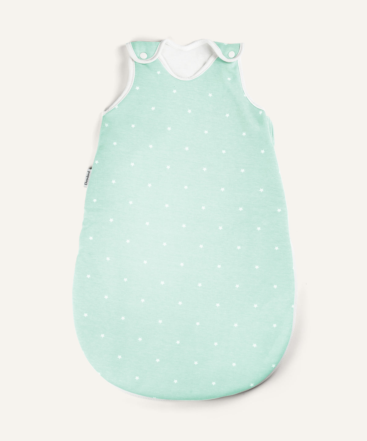 Ehrenkind Baby-Sommerschlafsack in mint mit weißen Punkten.