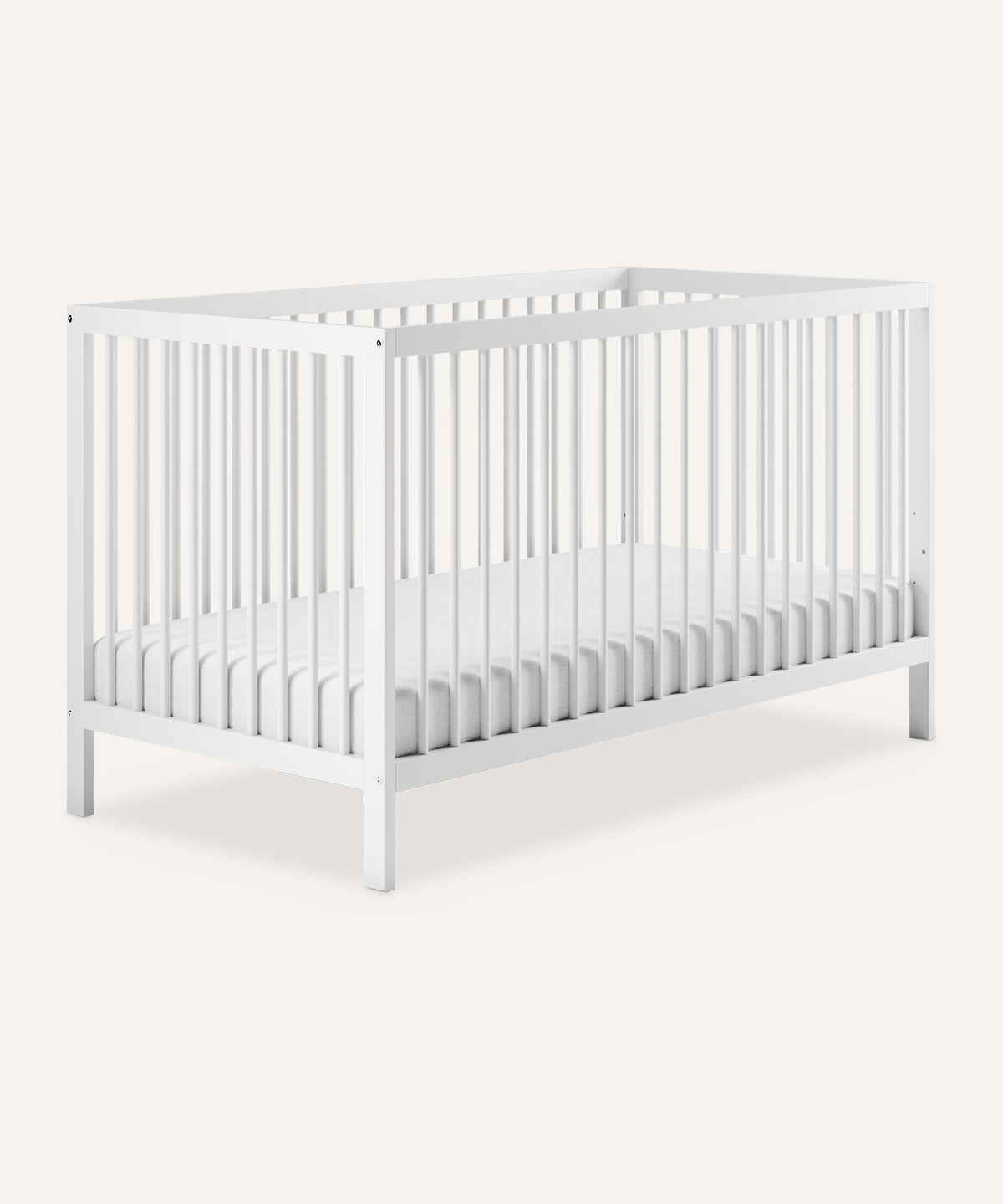 Ehrenkind Babybett PUR aus massivem Buchenholz, flexibel höhenverstellbar, Gitterbett, Kinderbett 9-Fach höhenverstellbar mit entnehmbaren Stangen Baby Bett