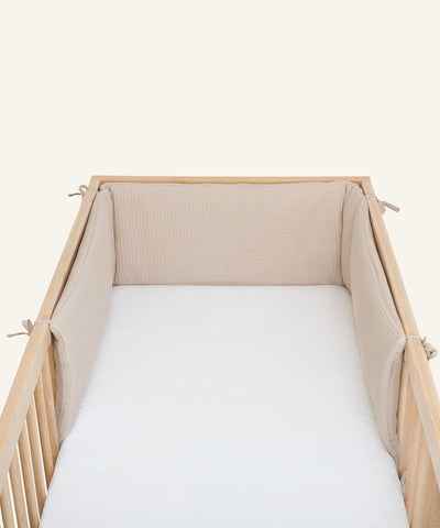 Bettumrandung  |  für Babybett  |  Waffelpiqué