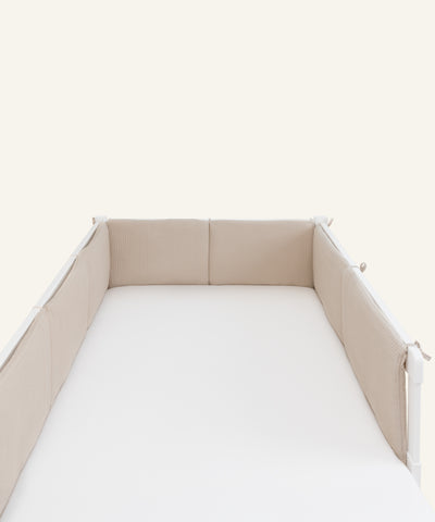 Ehrenkind Bettumrandung Waffelpiqué Beige Kinderbett.