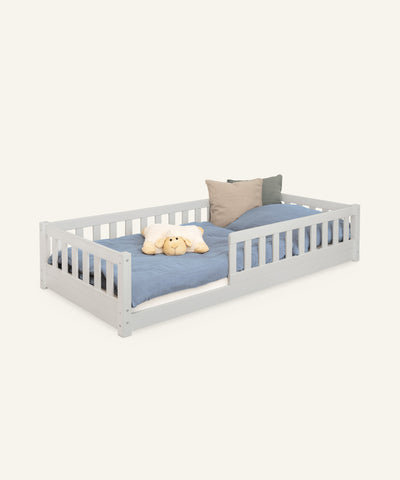 Ehrenkind Bodenbett Lille 90x200 Hellgrau